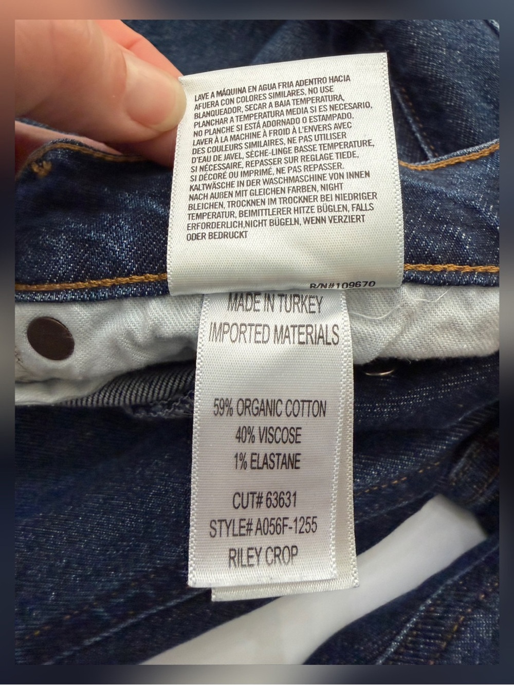 Agolde Riley High Rise Straight Crop Jeans - 25 - Picture 8 of 13